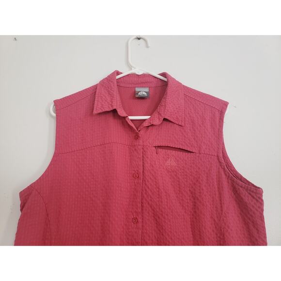 (O5) Nike ACG Women's Vest Size XL Sleeveless Textured Seersucker Hiking Vented - Picture 2 of 7